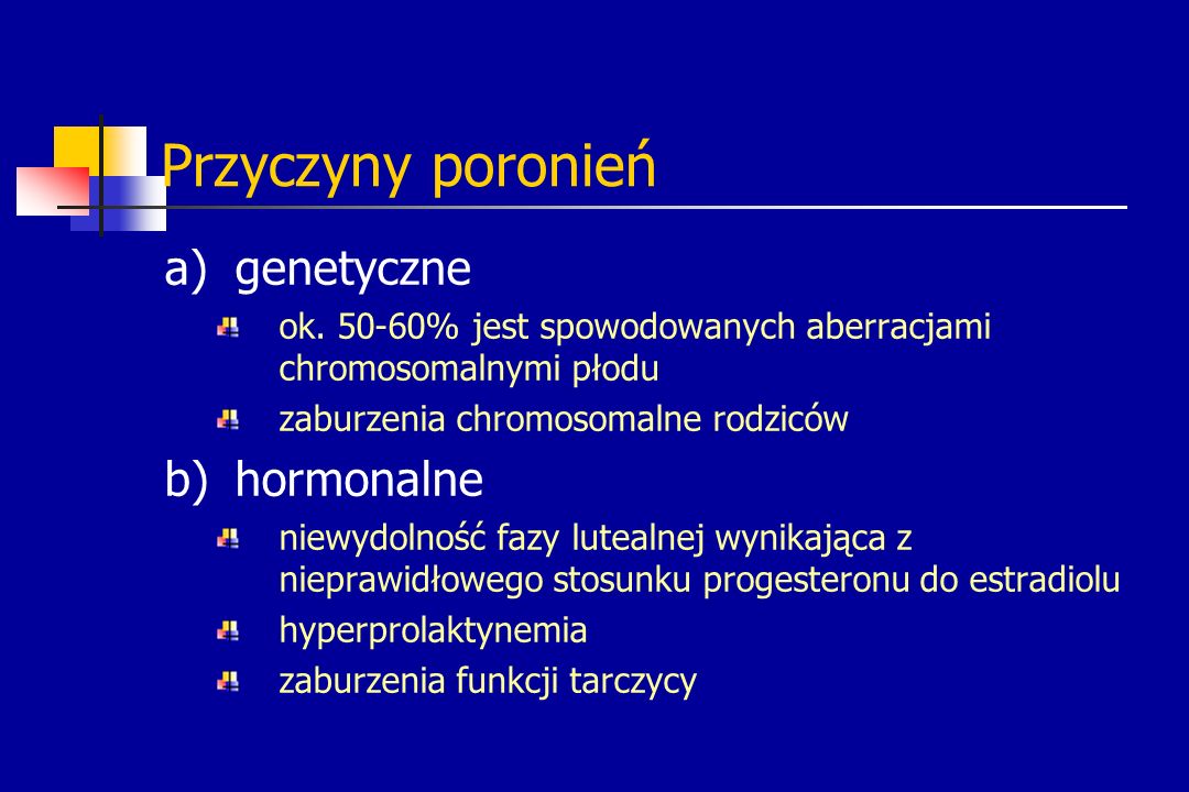 Przyczyny poronień genetyczne hormonalne