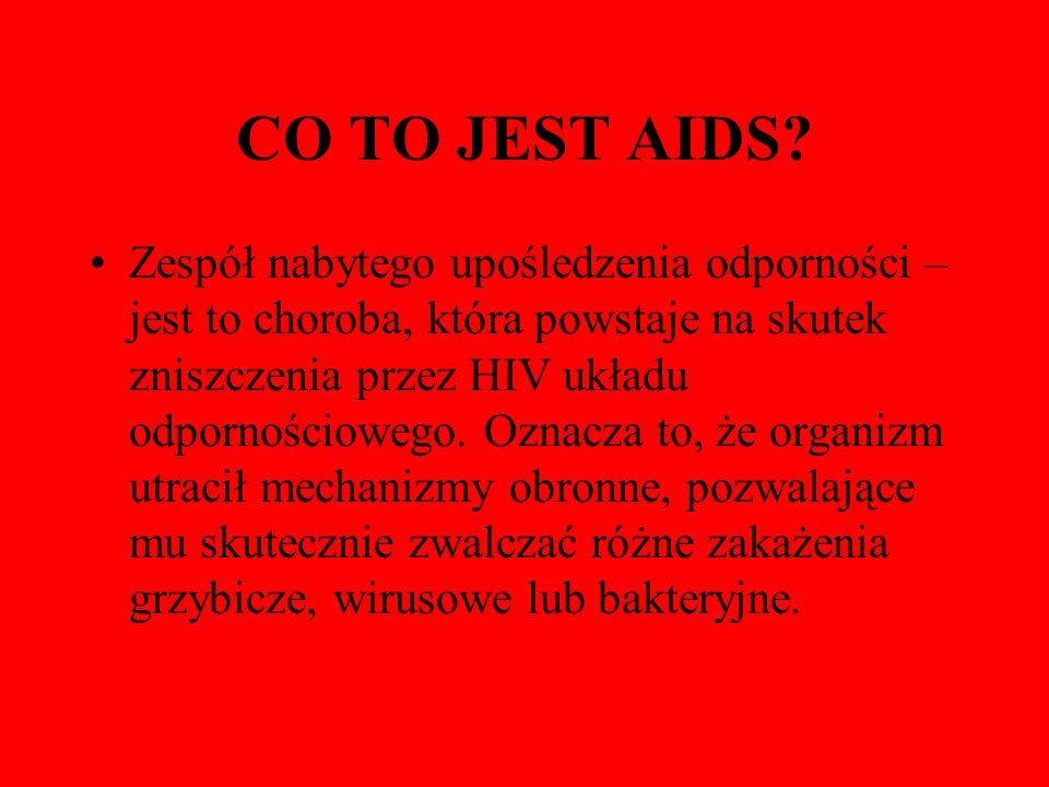 CO TO JEST AIDS