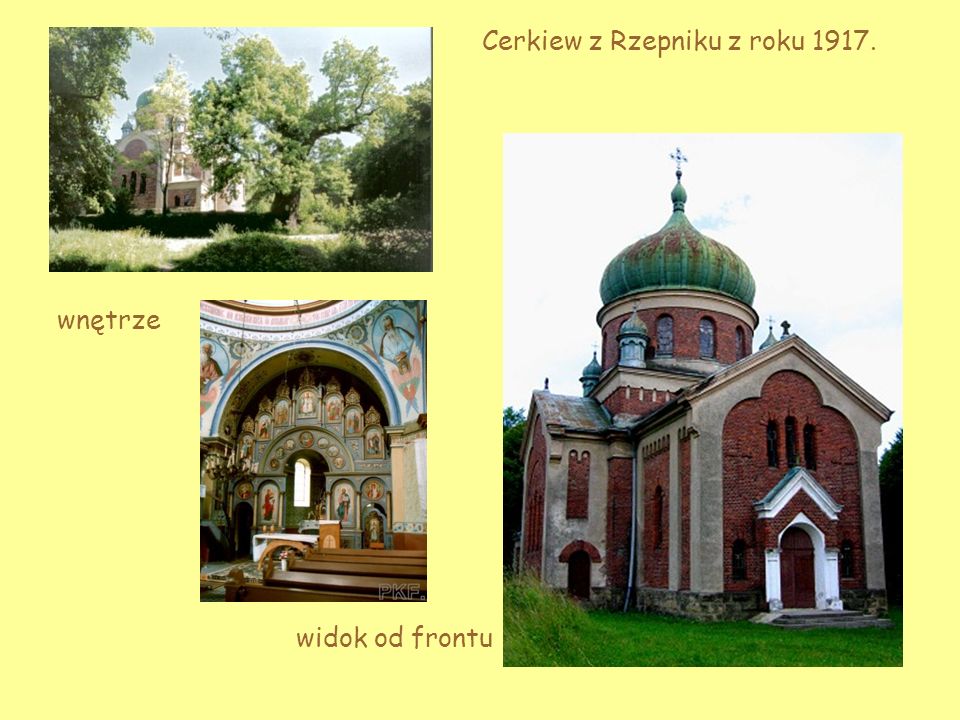 Cerkiew z Rzepniku z roku 1917.