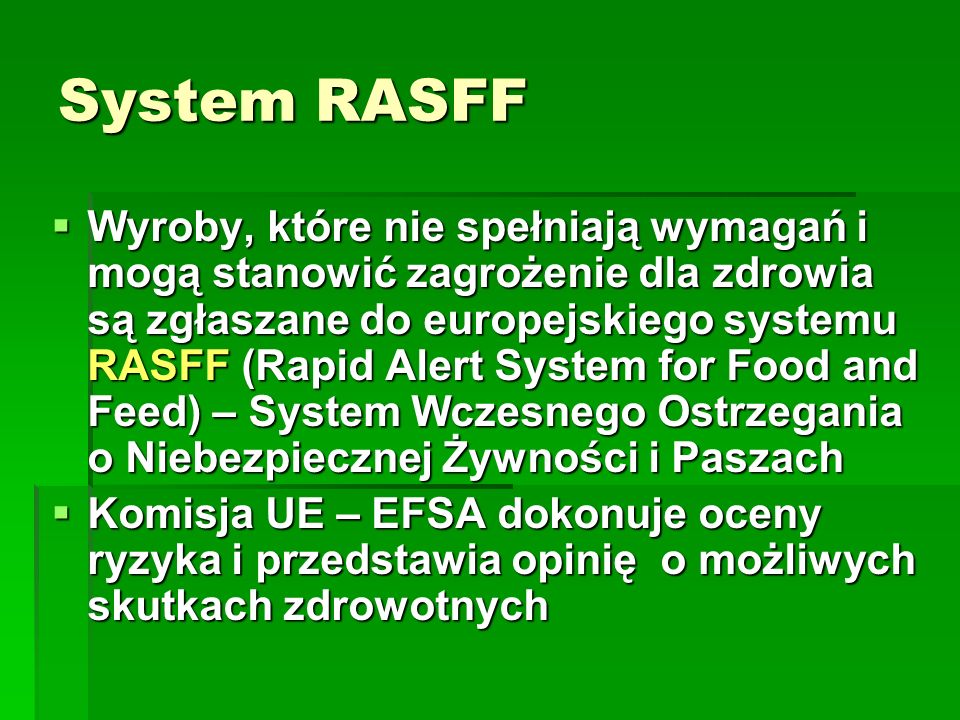 System RASFF