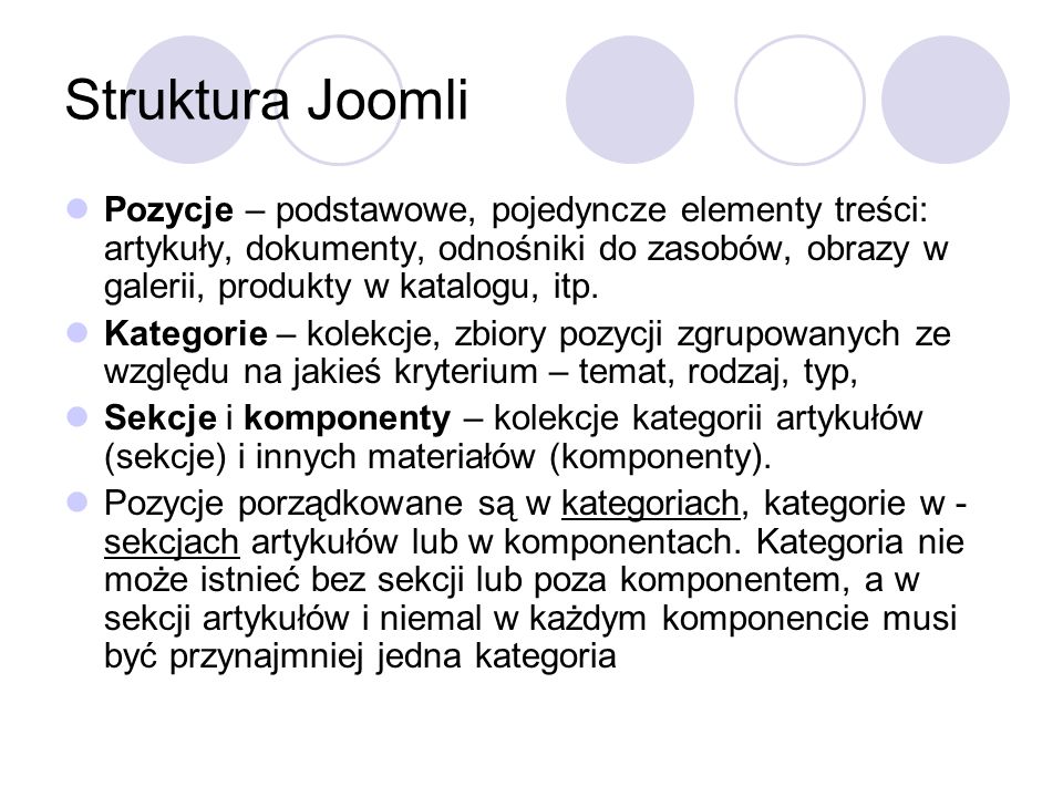 Struktura Joomli