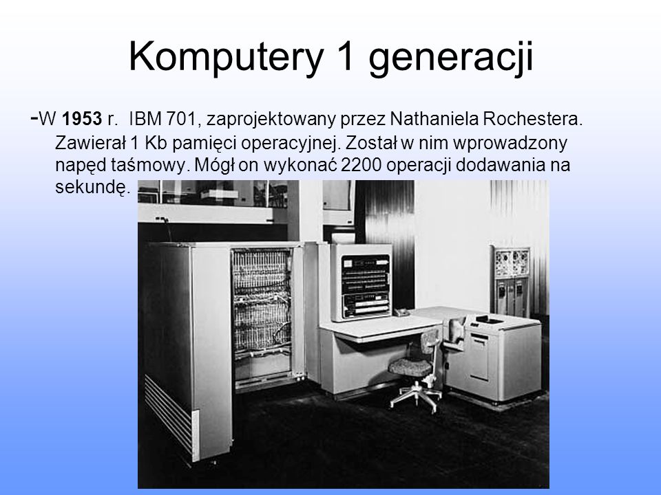 Komputery 1 generacji