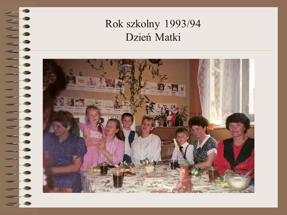 Rok szkolny 1993/94 Dzień Matki