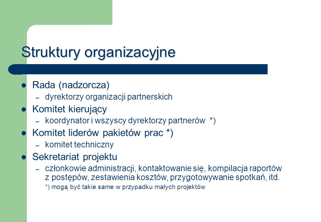 Struktury organizacyjne