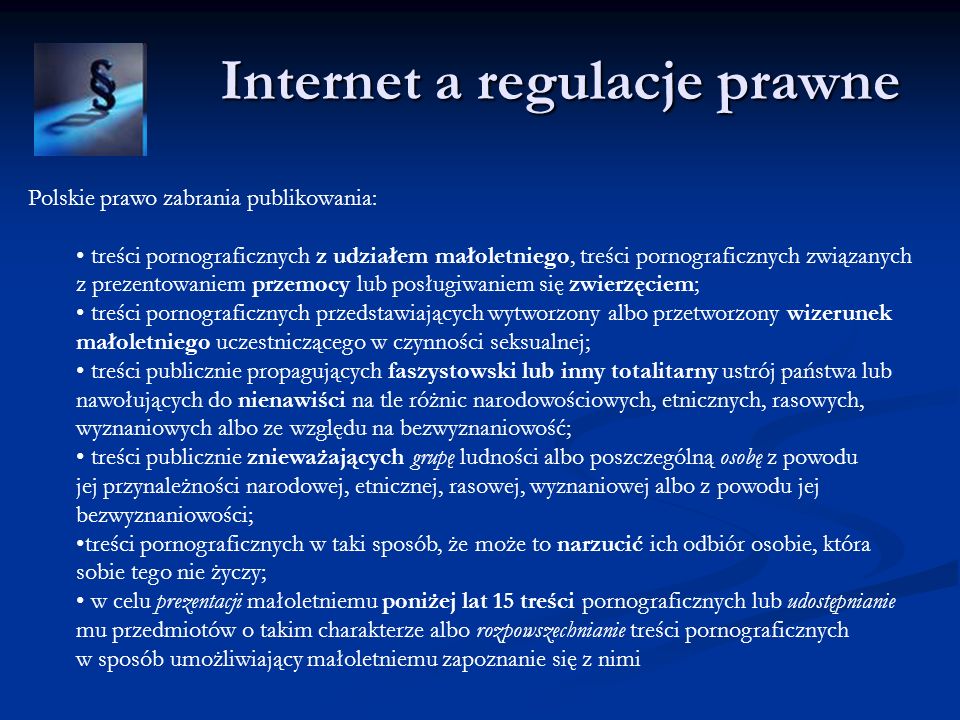 Internet a regulacje prawne