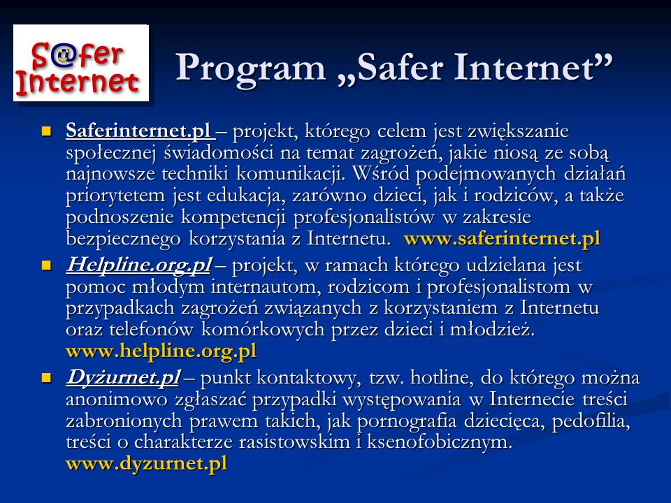 Program „Safer Internet