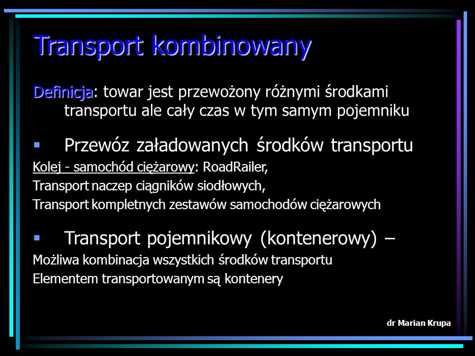 Transport kombinowany