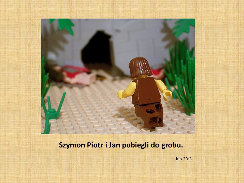 Szymon Piotr i Jan pobiegli do grobu.