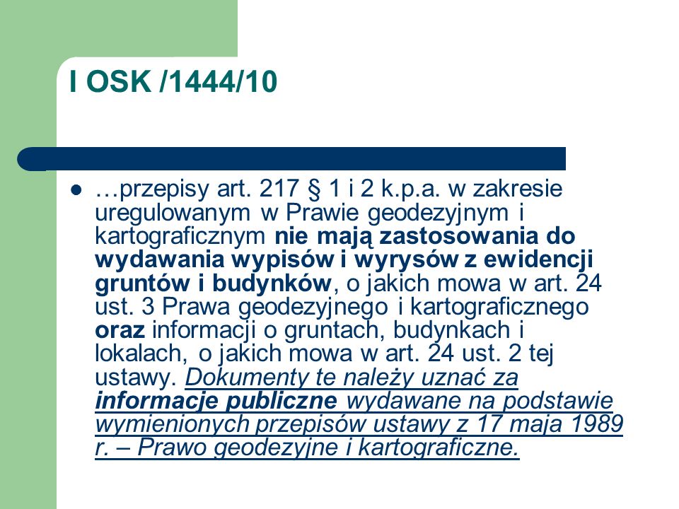 I OSK /1444/10
