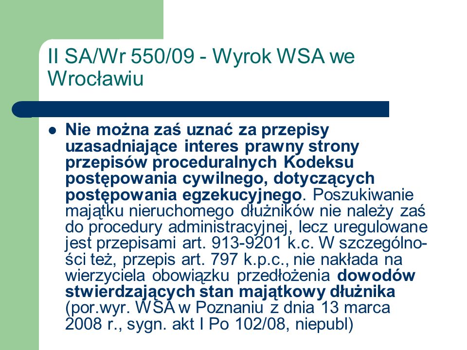II SA/Wr 550/09 - Wyrok WSA we Wrocławiu