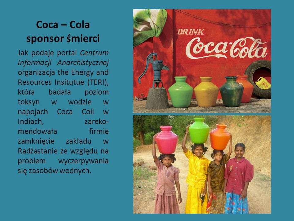 Coca – Cola sponsor śmierci