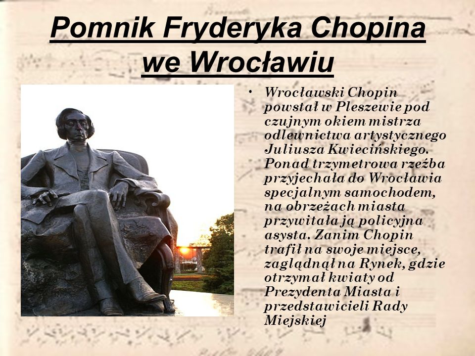Pomnik Fryderyka Chopina we Wrocławiu