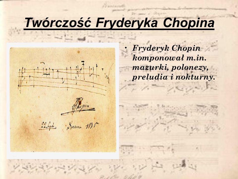 Twórczość Fryderyka Chopina