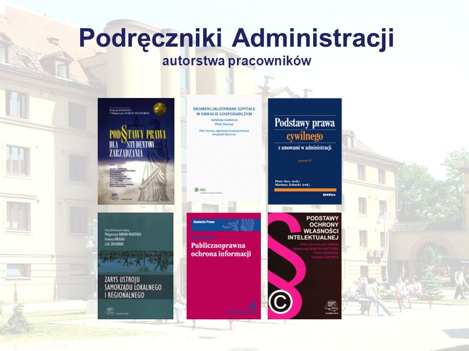 Podręczniki Administracji autorstwa pracowników