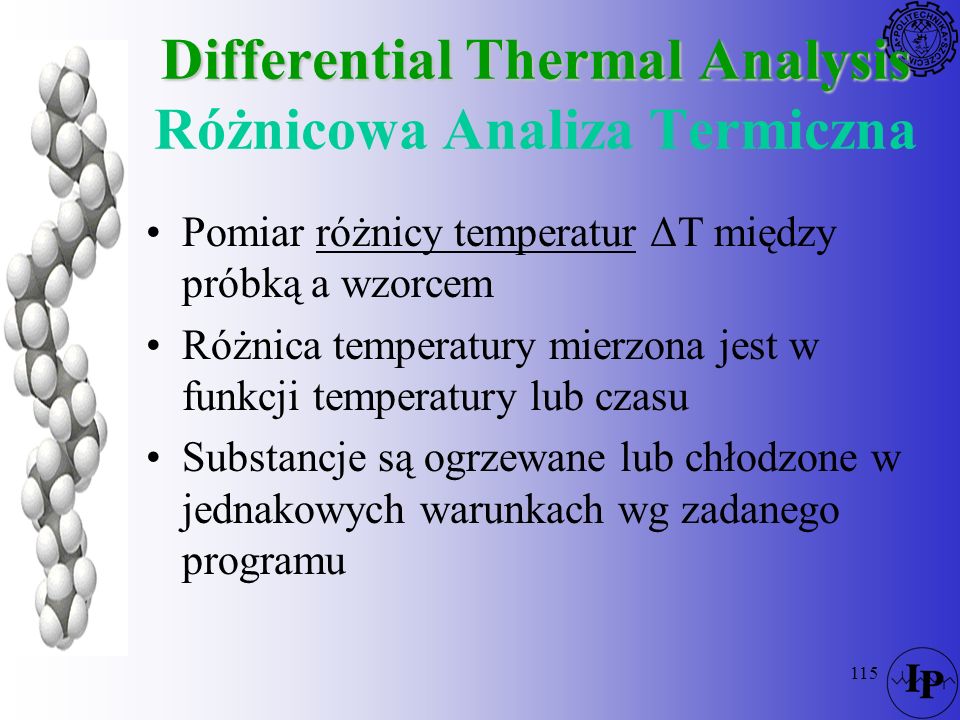 Differential Thermal Analysis Różnicowa Analiza Termiczna