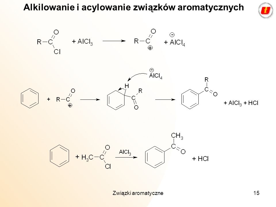 Alkilowanie i acylowanie związków aromatycznych