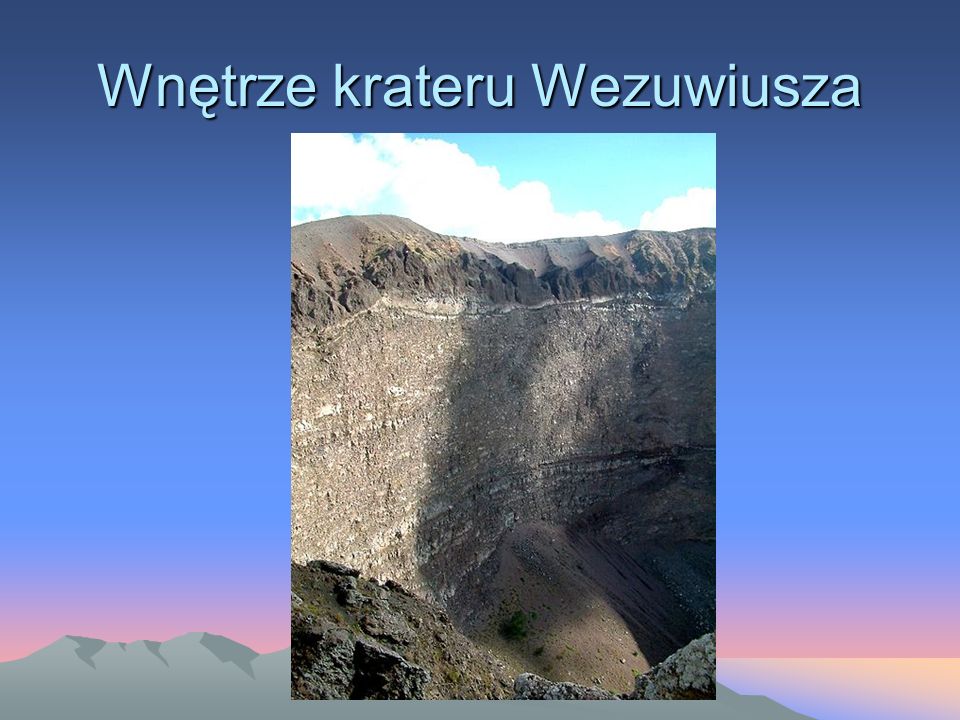Wnętrze krateru Wezuwiusza