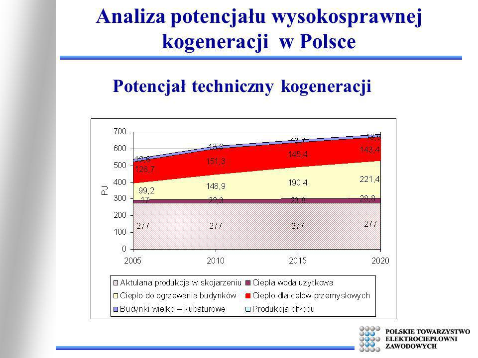 Analiza potencjału wysokosprawnej kogeneracji w Polsce