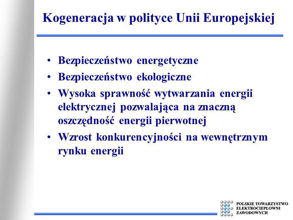 Kogeneracja w polityce Unii Europejskiej