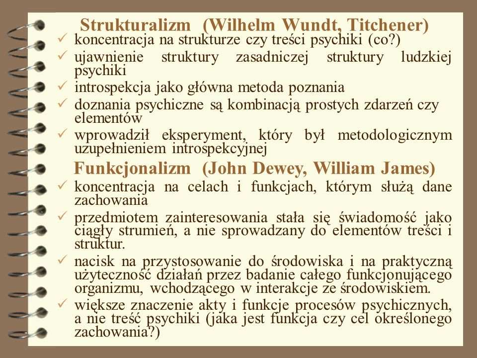 Strukturalizm (Wilhelm Wundt, Titchener)