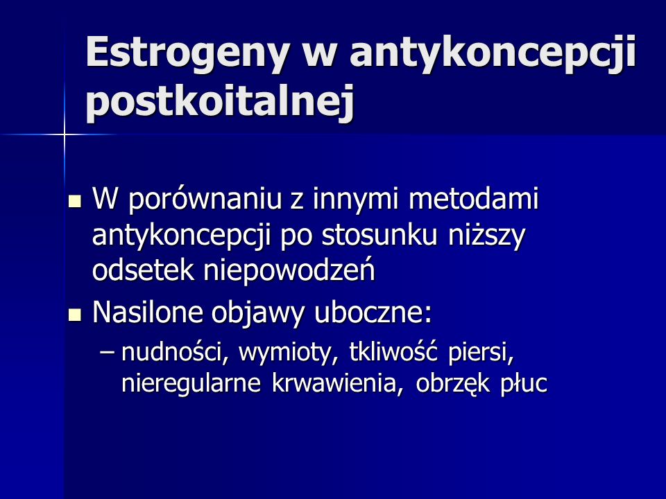 Estrogeny w antykoncepcji postkoitalnej