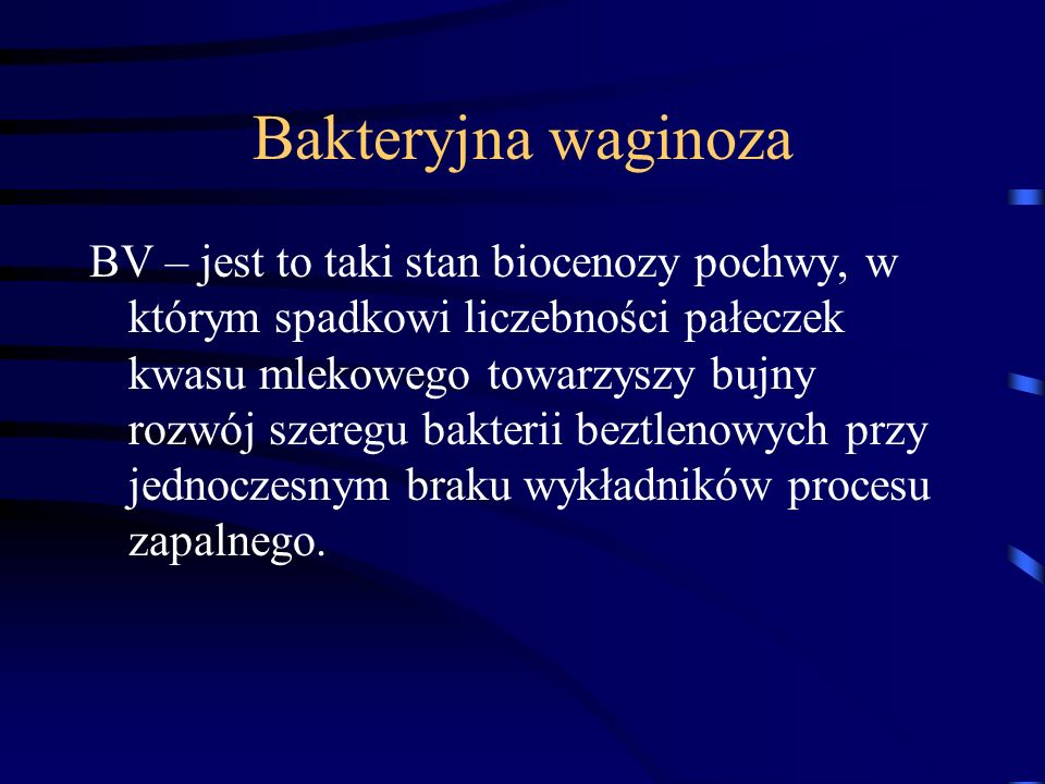 Bakteryjna waginoza