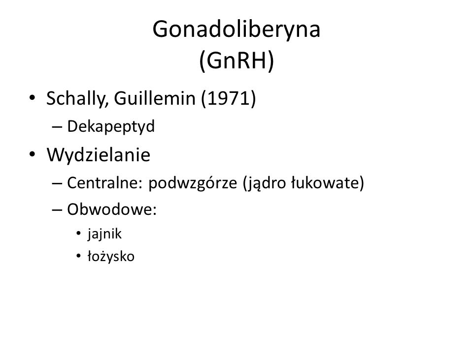 Gonadoliberyna (GnRH)
