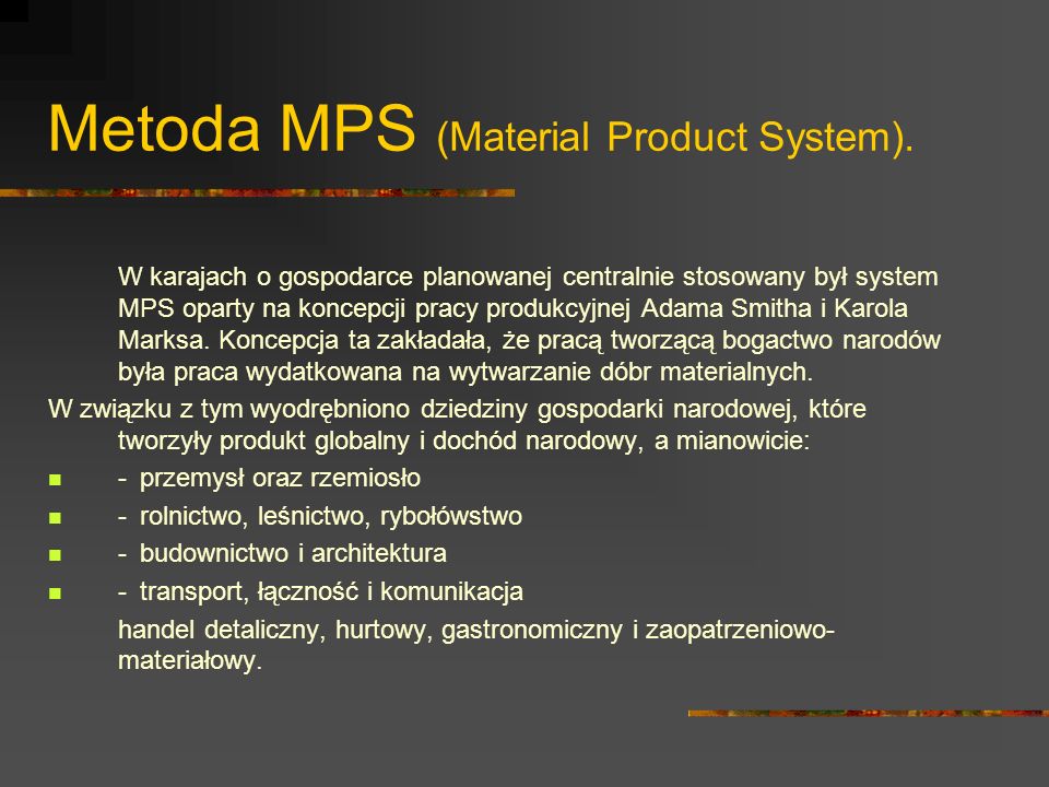Metoda MPS (Material Product System).