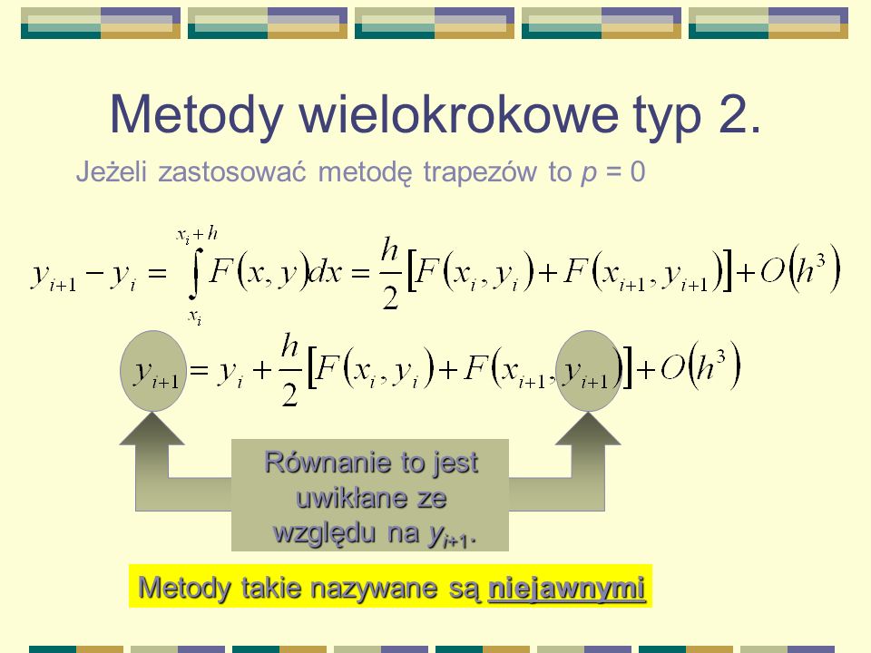Metody wielokrokowe typ 2.