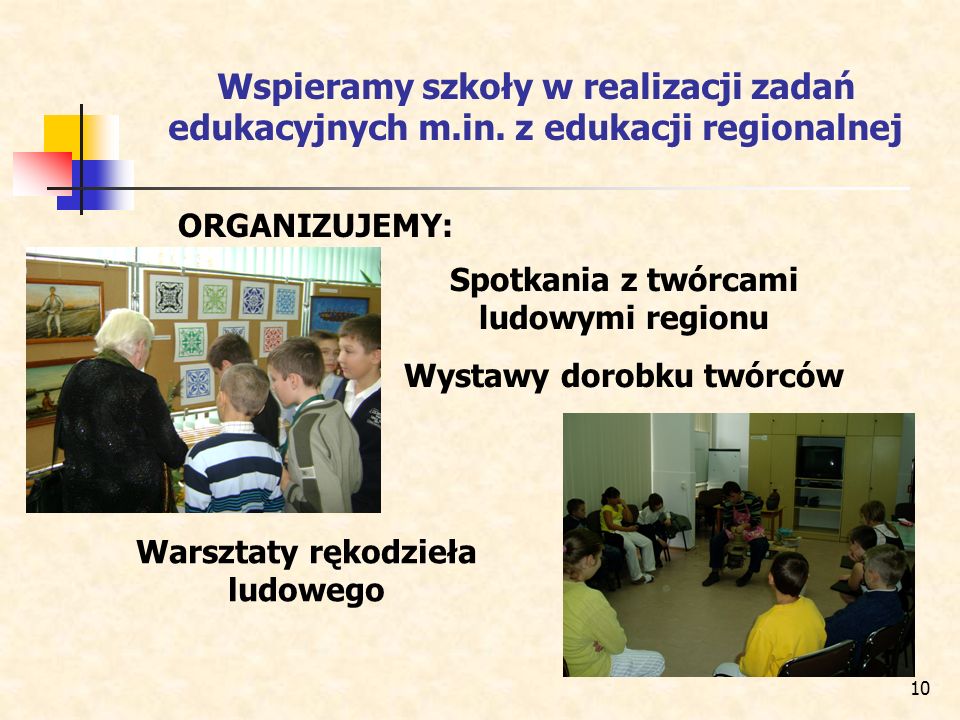 Wspieramy szkoły w realizacji zadań edukacyjnych m. in