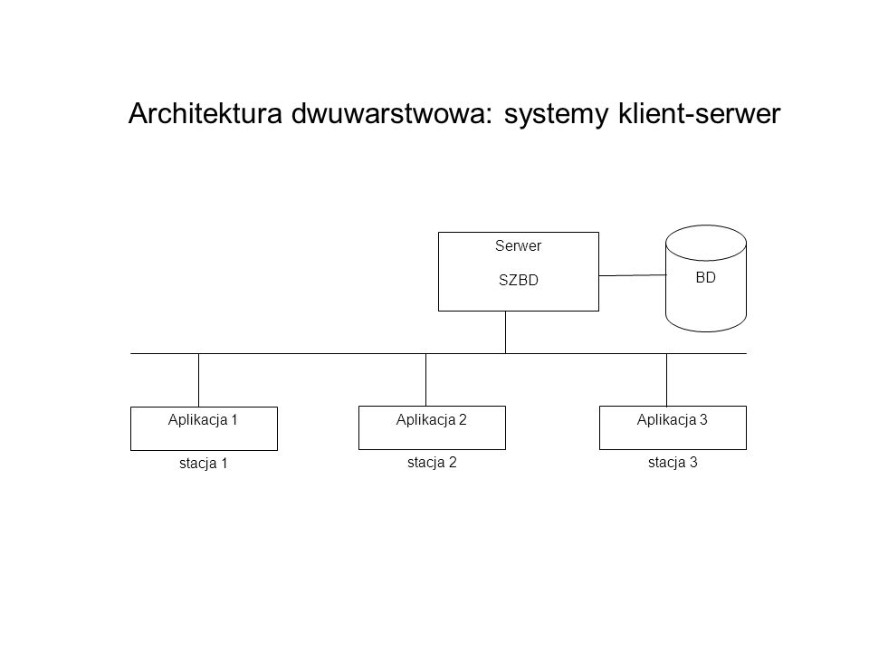 Architektura dwuwarstwowa: systemy klient-serwer