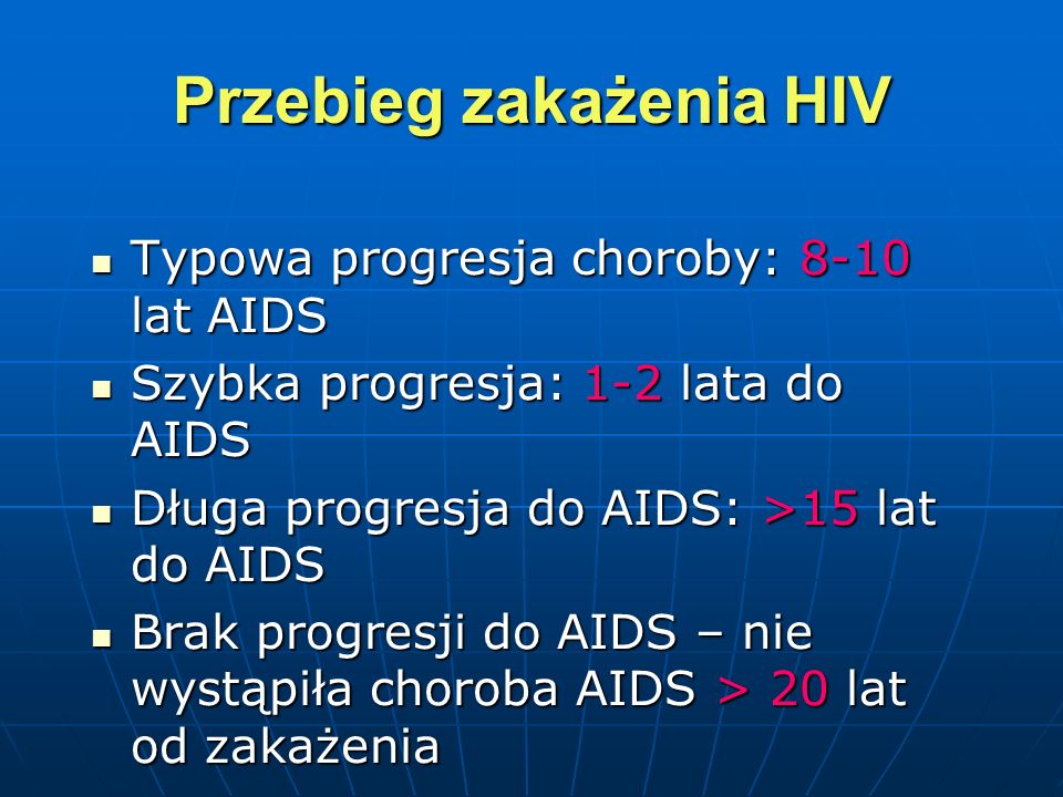 Przebieg zakażenia HIV