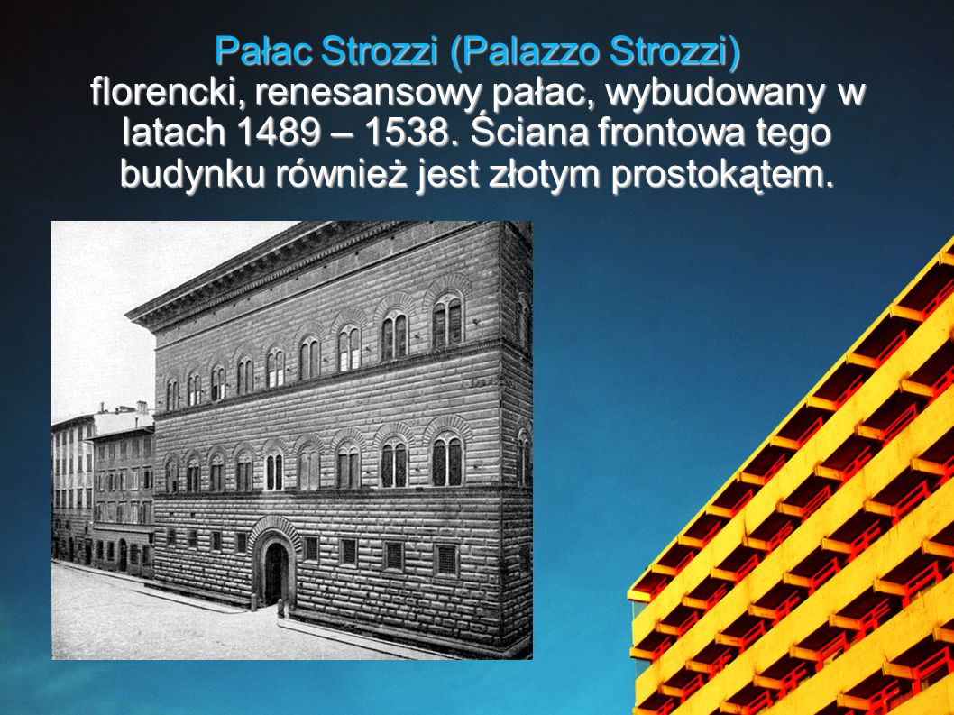 Pałac Strozzi (Palazzo Strozzi)