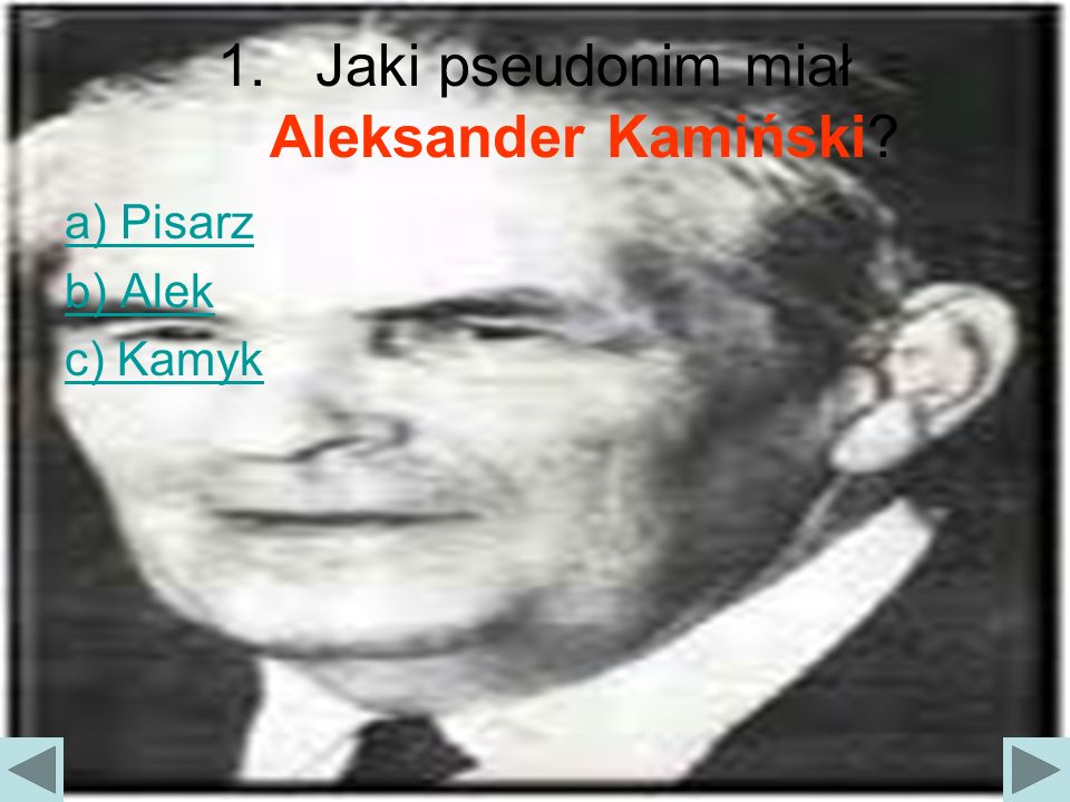Jaki pseudonim miał Aleksander Kamiński