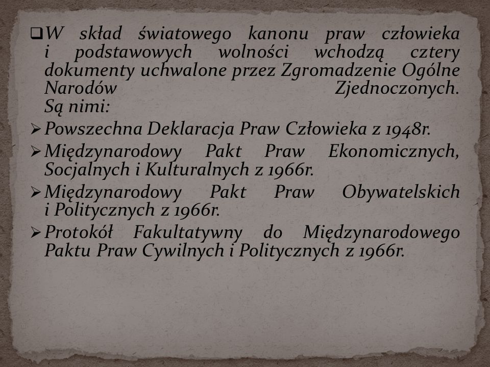 Powszechna Deklaracja Praw Człowieka z 1948r.