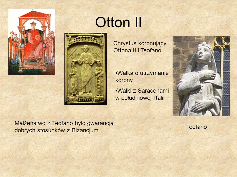 Otton II Chrystus koronujący Ottona II i Teofano