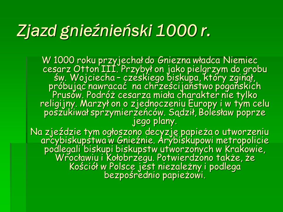 Zjazd gnieźnieński 1000 r.