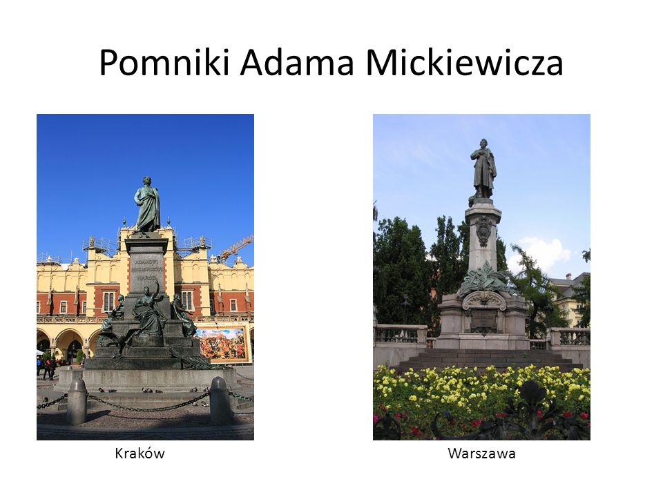 Pomniki Adama Mickiewicza