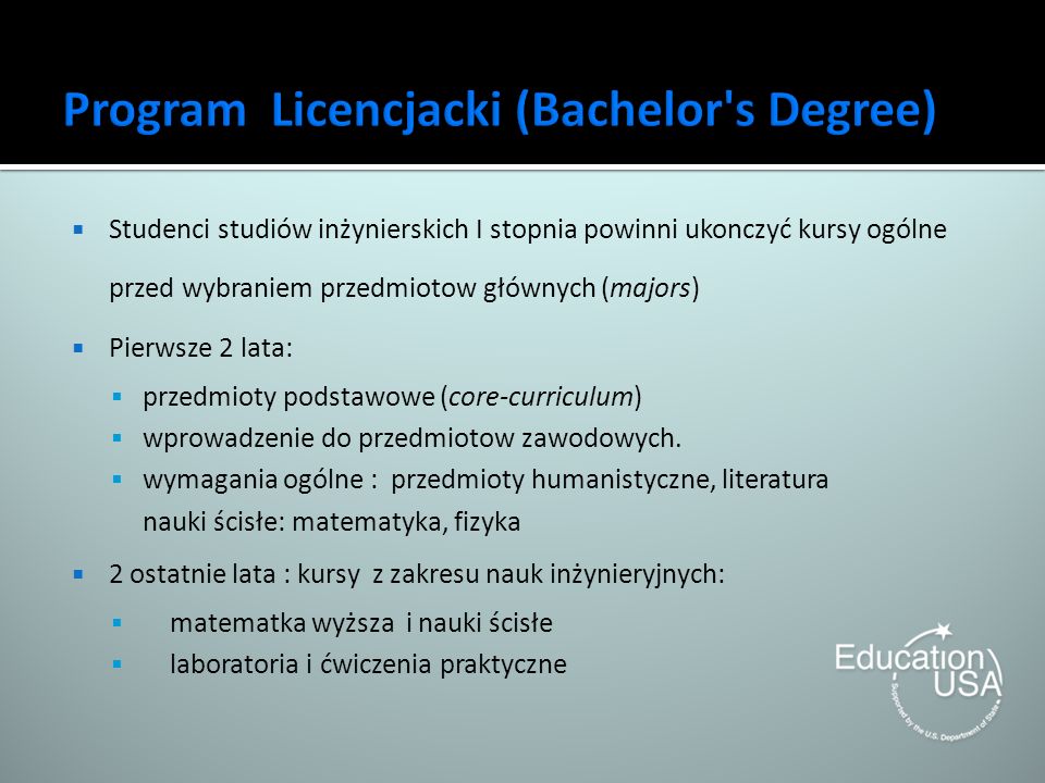 Program Licencjacki (Bachelor s Degree)