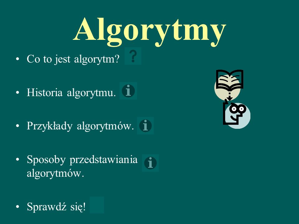 Algorytmy Co to jest algorytm Historia algorytmu.