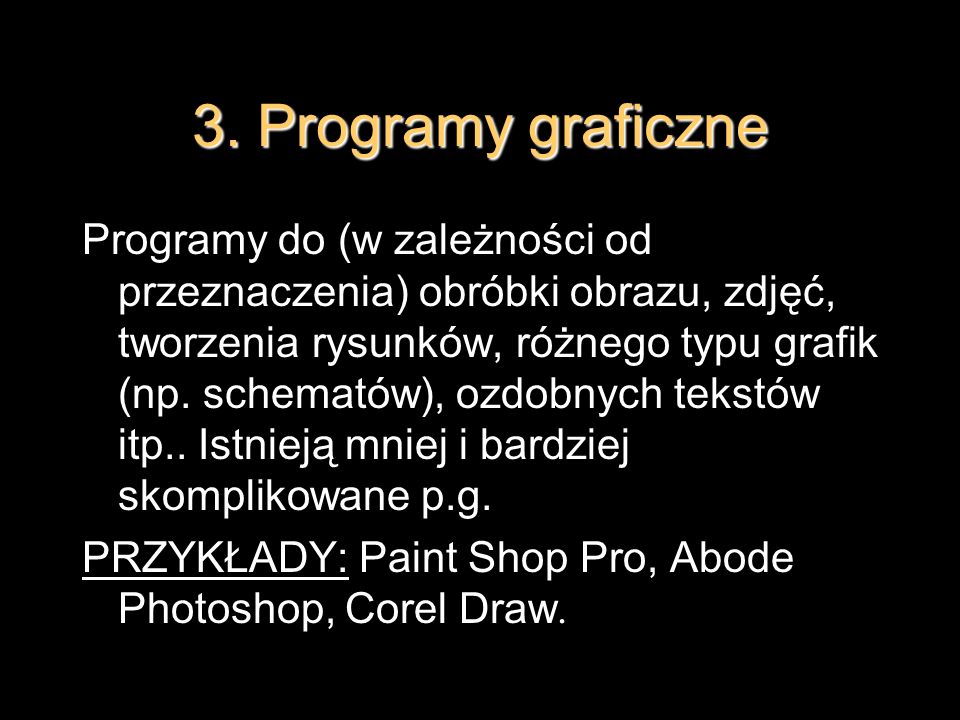 3. Programy graficzne