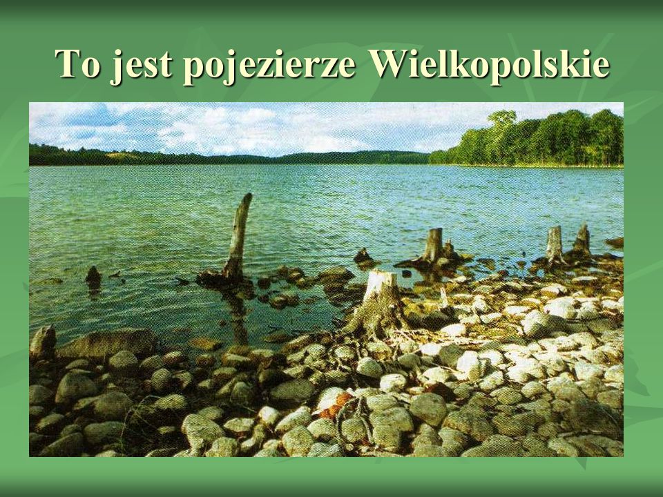 To jest pojezierze Wielkopolskie