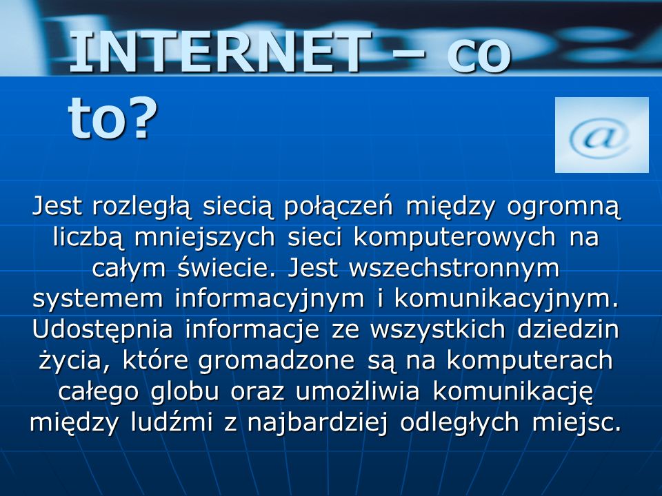 INTERNET – co to