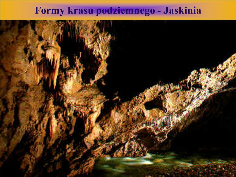 Formy krasu podziemnego - Jaskinia