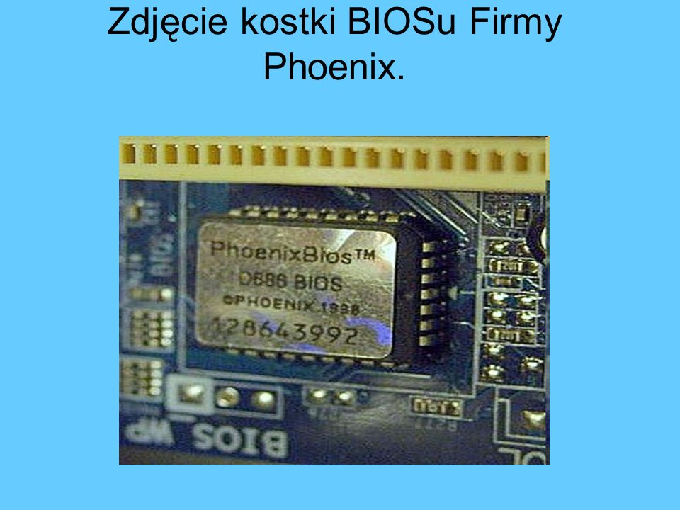 Zdjęcie kostki BIOSu Firmy Phoenix.