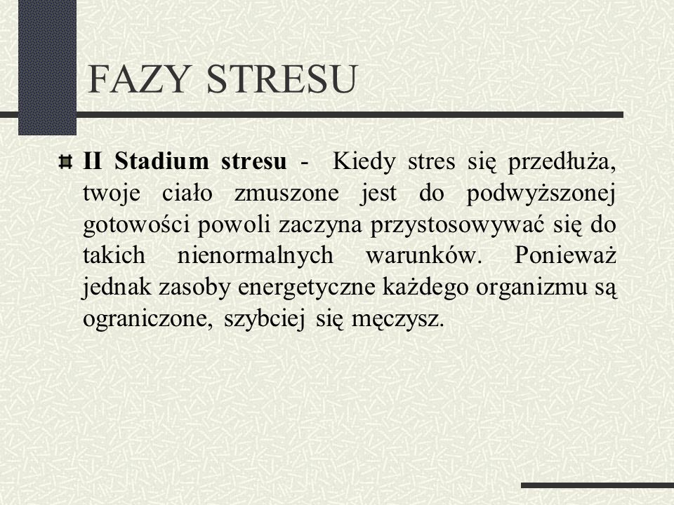 FAZY STRESU