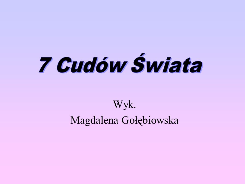 Wyk. Magdalena Gołębiowska