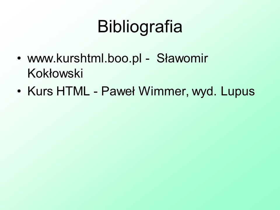 Bibliografia   - Sławomir Kokłowski