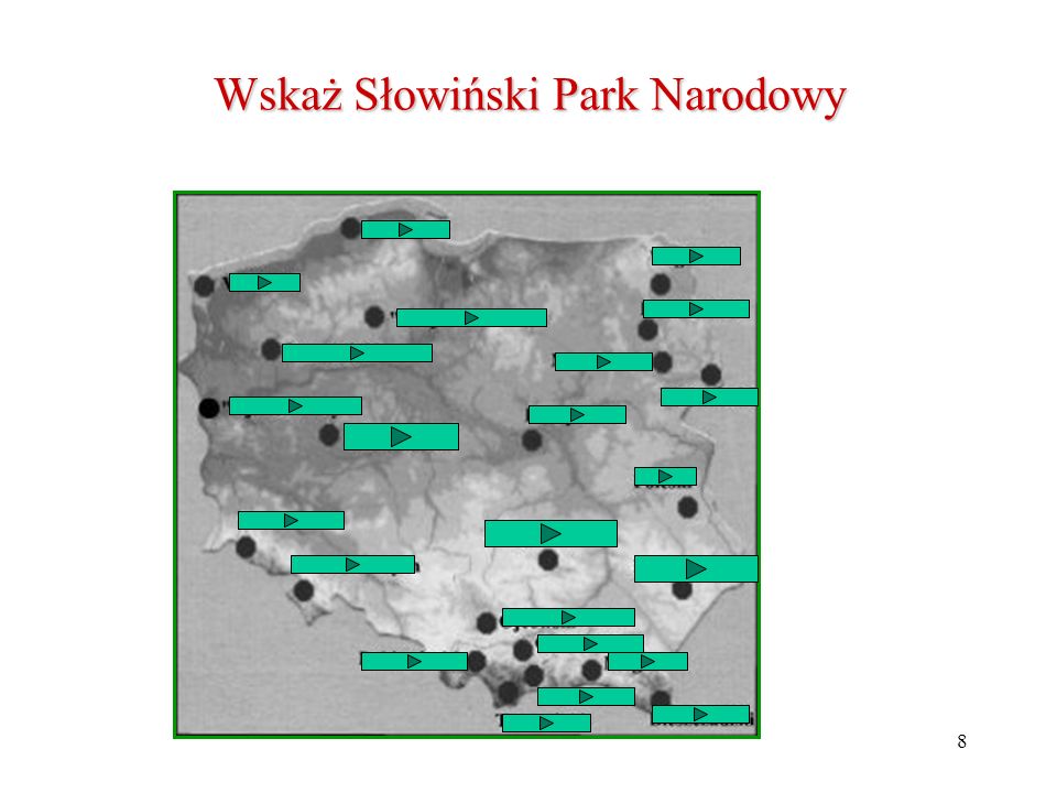 Wskaż Słowiński Park Narodowy
