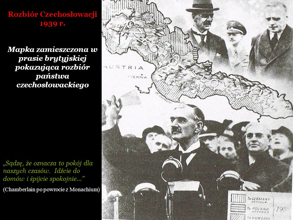 Rozbiór Czechosłowacji 1939 r.